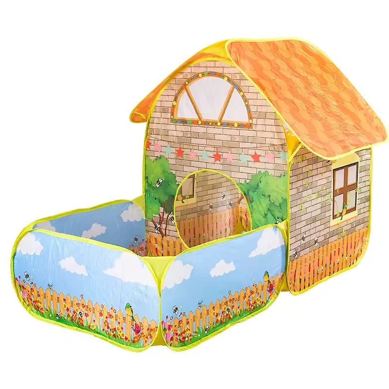 PANGDUBE Folding Baby Playpen 156*80cm Garden Children's Toy Tent Kid Wigwam for Children Ball Pit Dry Pool Baby Playground