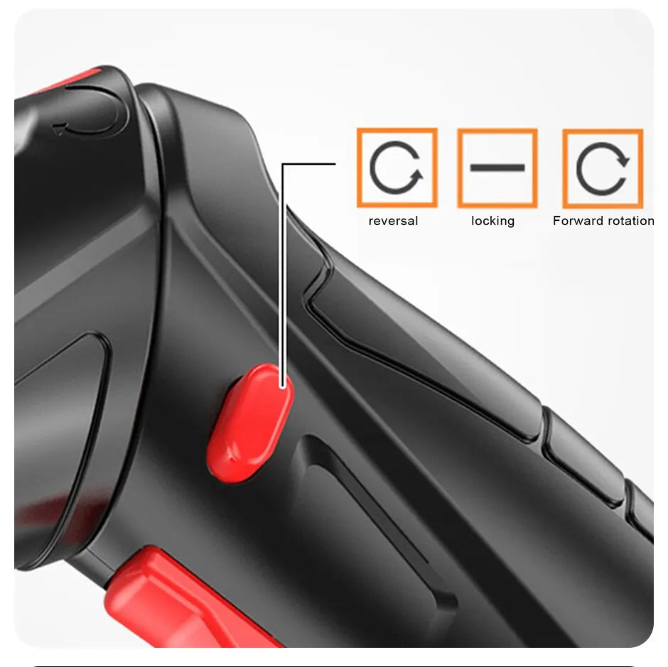 Portable Electric Screwdriver Cordless 47 in 1 Rotated 90 Degrees Rechargeable Screwdriver with LED for Home Office DIY Tools