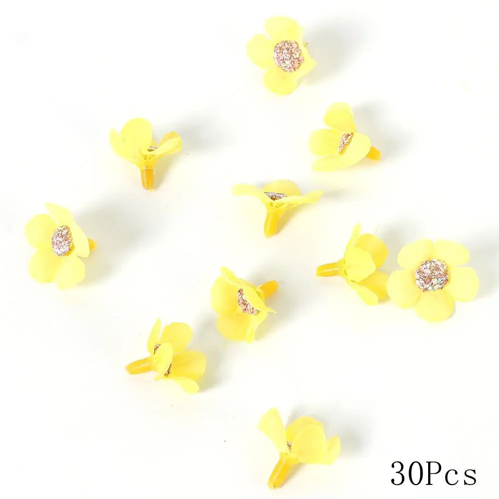 Yellow Artificial Flowers Heads Silk Fake Flowers for Home Decor Party Wedding Decoration DIY Valentine's Day Gifts Accessories