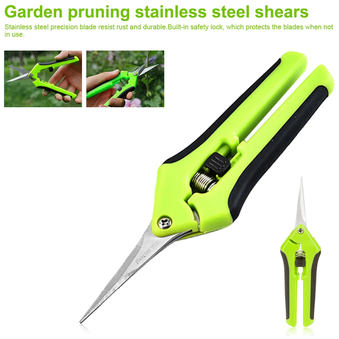 Professional Pruner Garden Scissors Use Gardening Scissors For Trimming Branches Herbs Fruit Picking Home Gardening Tools