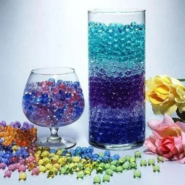 10000Pcs Water Beads Pearl Shaped Crystal Soil Water Beads Mud Grow Magic Jelly Balls Wedding Home Decor