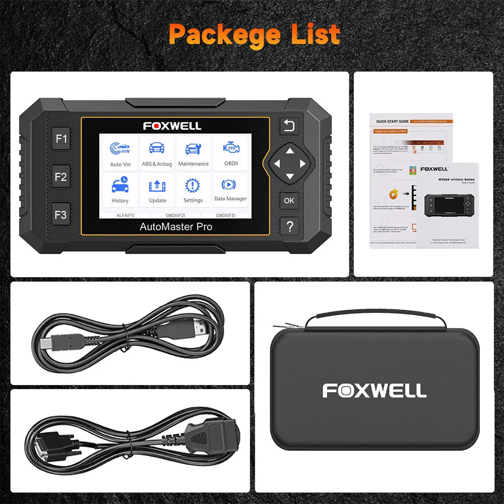 FOXWELL NT650 Pro OBD2 Automotive Scanner SAS A/F OIL EPB BRT TPS 26+ Reset Bidirectional Auto Car Diagnostic Tool Wifi Update