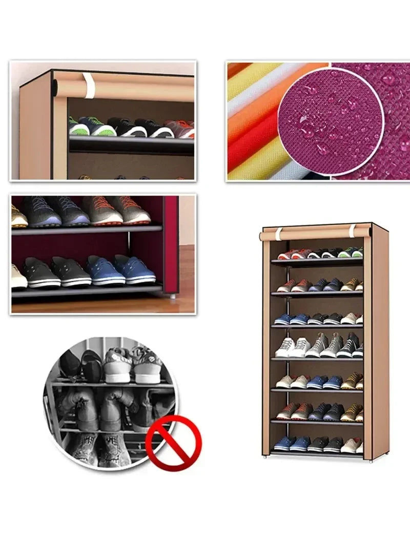 style dormitory door simple cabinet simple shoe rack multi-layer space saving and economical home dustproof shoe cabinet New