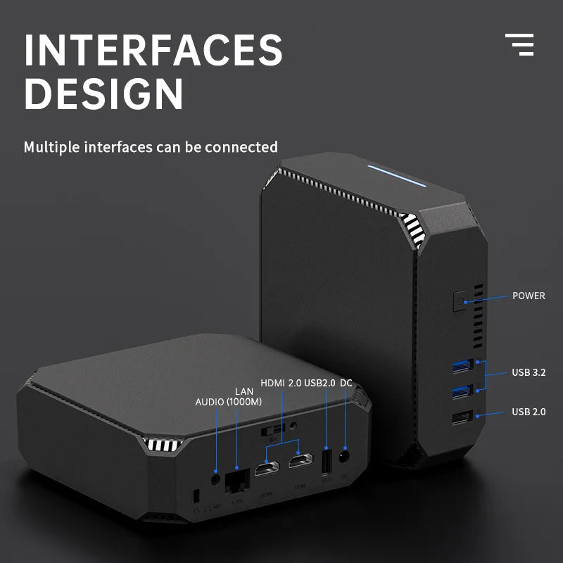 FIREBAT AK2 PLUS MiniPC Intel N150 N100 Dual Band WiFi5 BT4.2 16GB 512GB Desktop Gaming Computer Mini PC Gamer