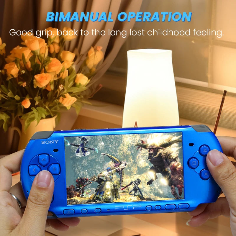 PlayStation PSP 3000 VIBRANT BLUE (PSP-3006) Original Game Console Sony PSP3000 Handheld Arcade Game Console (+Free Games)