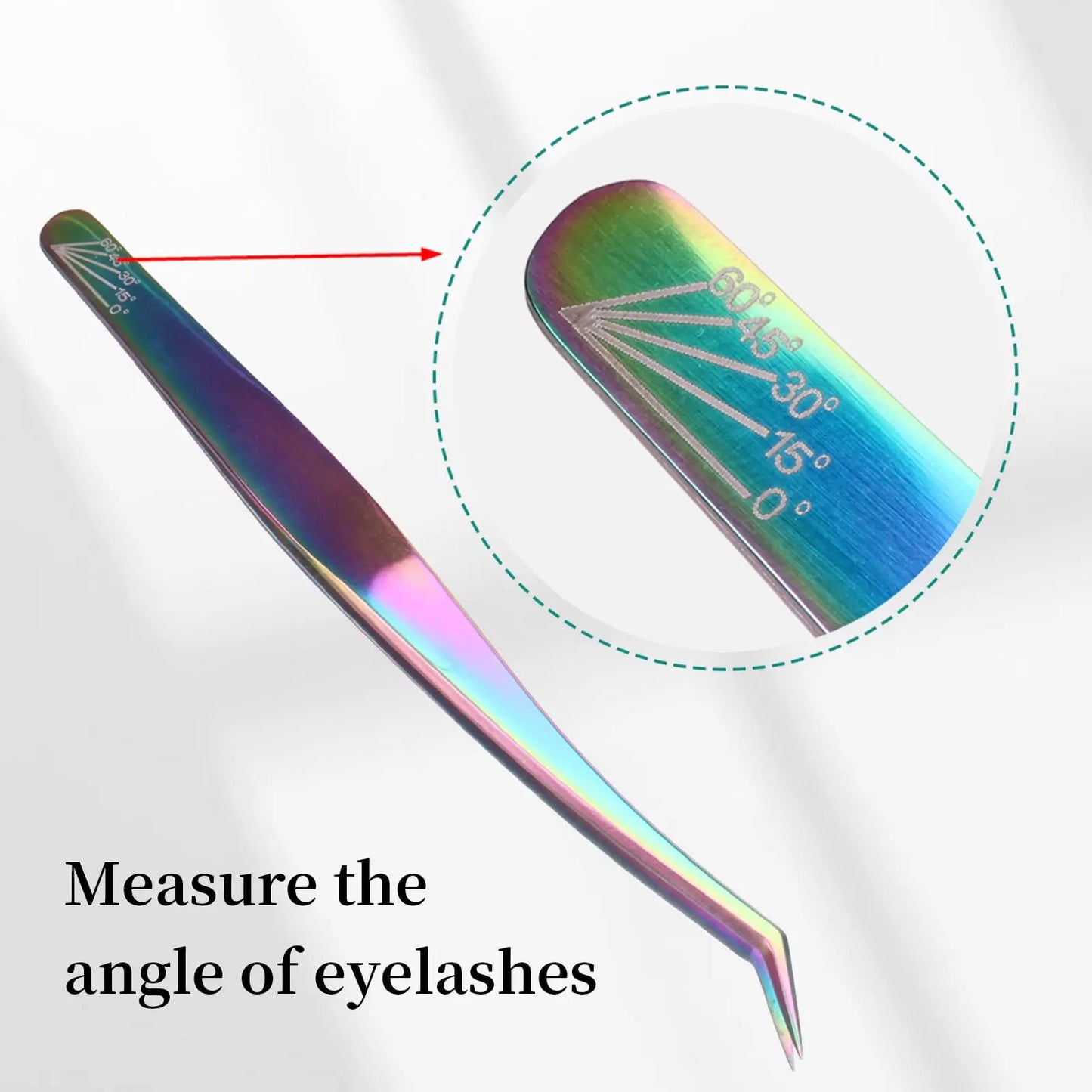 Libeauty 1 Pair Professional Eyelash Tweezers 3D Volume Eyelash Extension Lash Eyebrow Excellent Closure Grafting Eyelash Tools