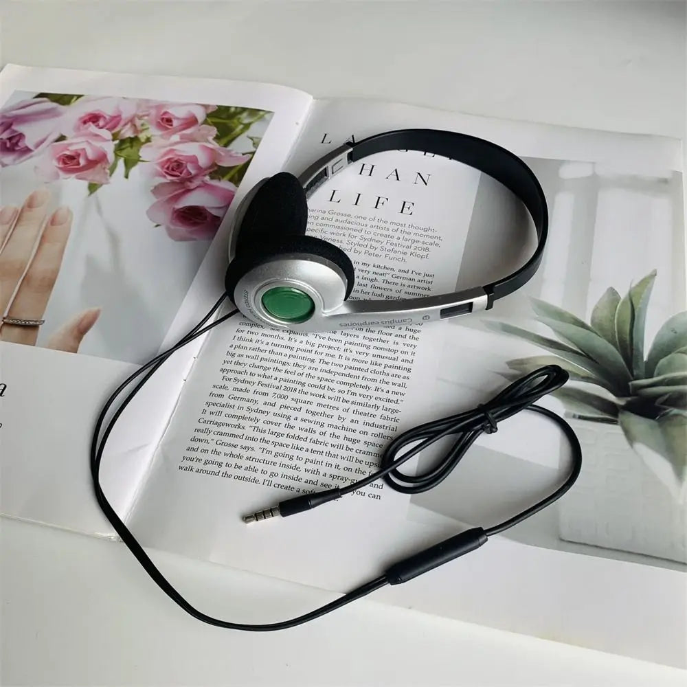 Y2k Personality Retro Headphones Millennium Wind Headset Blue Black Fashion Style Headset Over Ear Earbud 3.5mm Type C Headset
