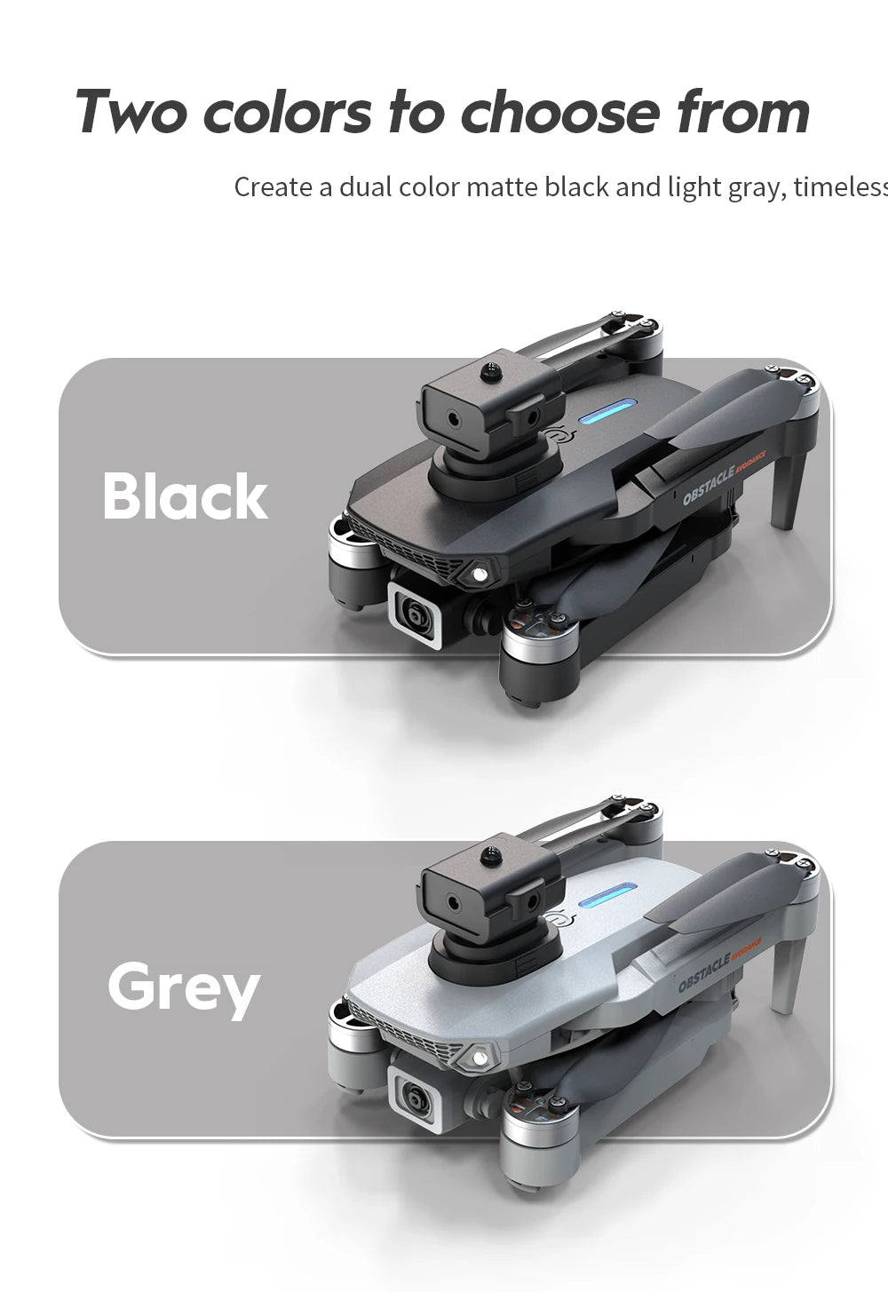 E88S RC Drone 4K Wide Angle Optical Flow Dual HD Camera Avoiding Obstacle Brushless Motor with Remote Control Foldable