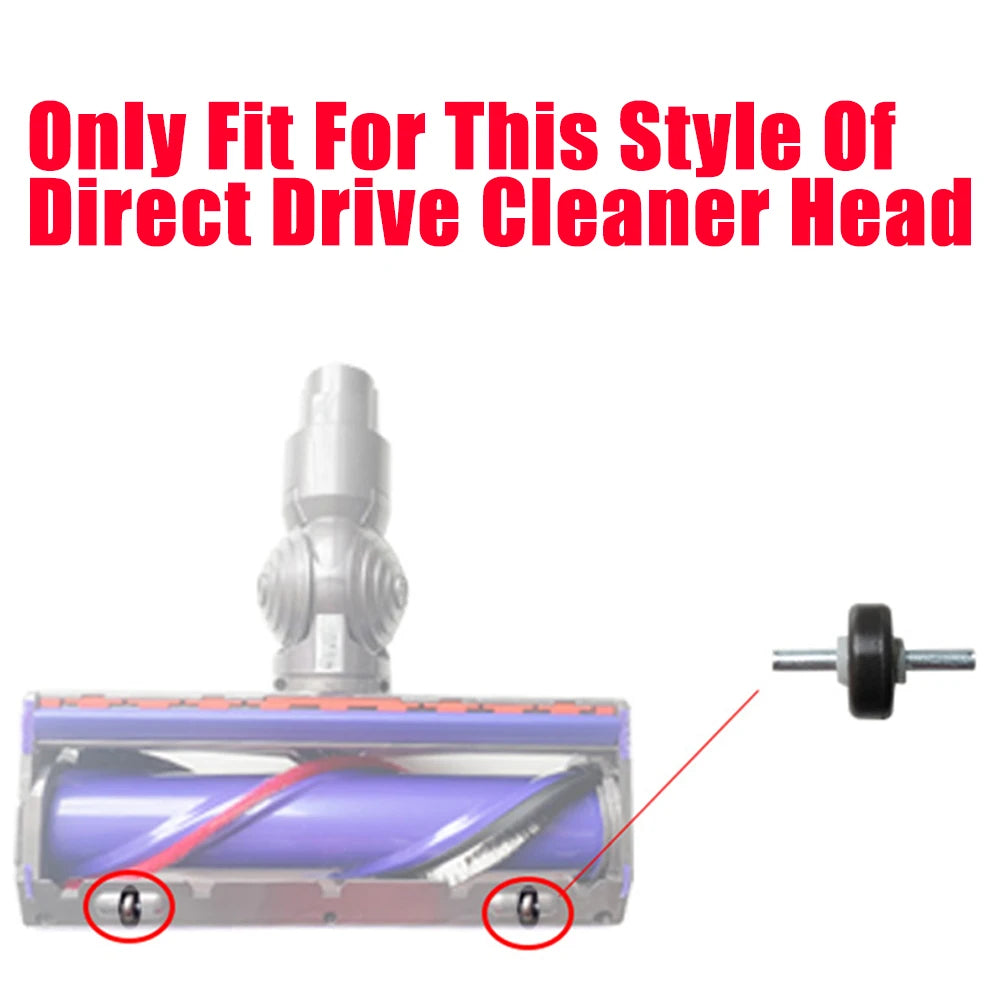 Soleplate Wheels for Dyson V6 V7 V8 V10 V11 V15 DC58 DC59 DC62 Direct Drive Cleaner Head,not for soft roller head