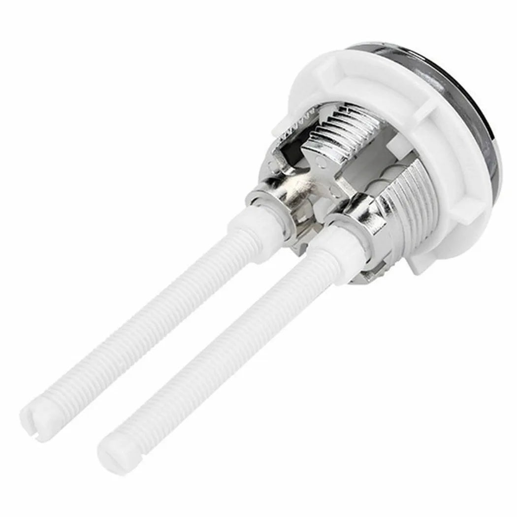 1pcs 38mm Dual Flush Toilet Round Valve Push Button Water Saving Shut Off Tool ABS Bi-Crescent For Bathroom Toilet Cisterns