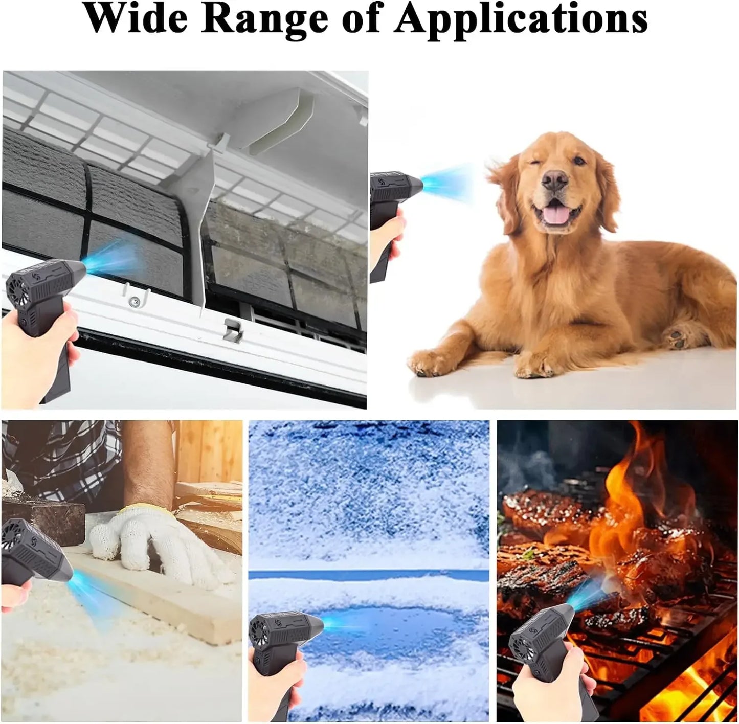 130000RPM Car Electric Air Duster X3 Mini Turbo Violent Fan with 3 Speeds Rechargeable Super Jet Dry Blower for Truck Keyboard