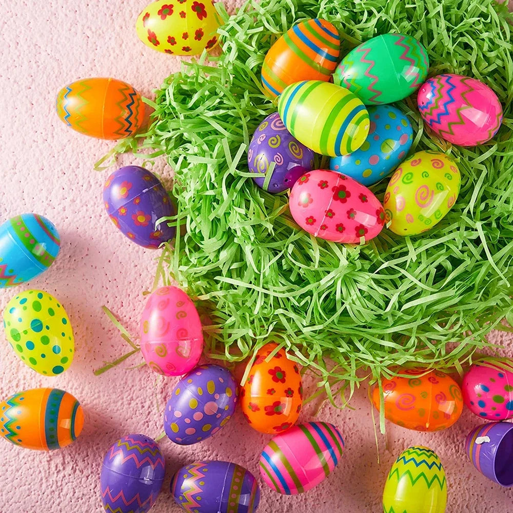 12/24/36Pcs Easter Removable Stuffed Easter Eggs Kids Party Favors Christmas Carnival Party Favors Kindergarten Classroom Prizes