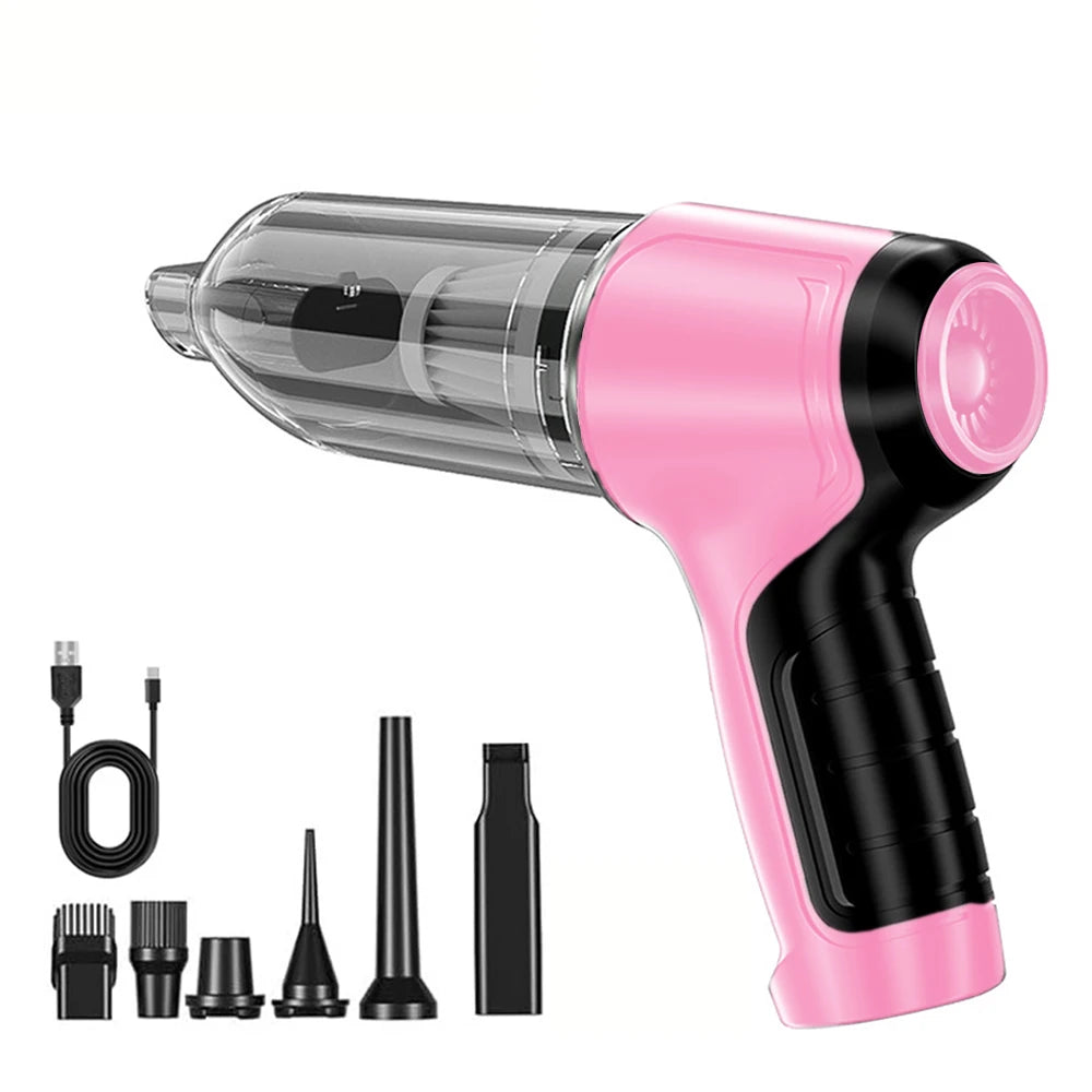Car Vacuum Cleaner Wireless Portable Vacuum Machine 95000PA Strong Suction Handheld Mini Cleaner High Power Blower for Cars Home