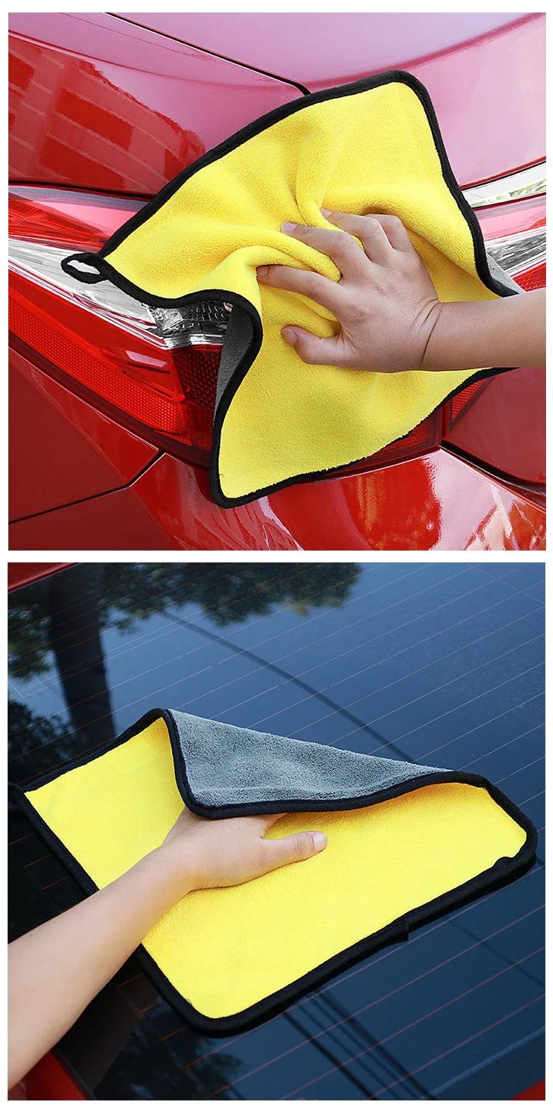 1PCMotorcycle Detailing Microfiber Towel Auto Wash Towels Universal Motorcycles Soft Cleaning Towel Wash Rag Accessories