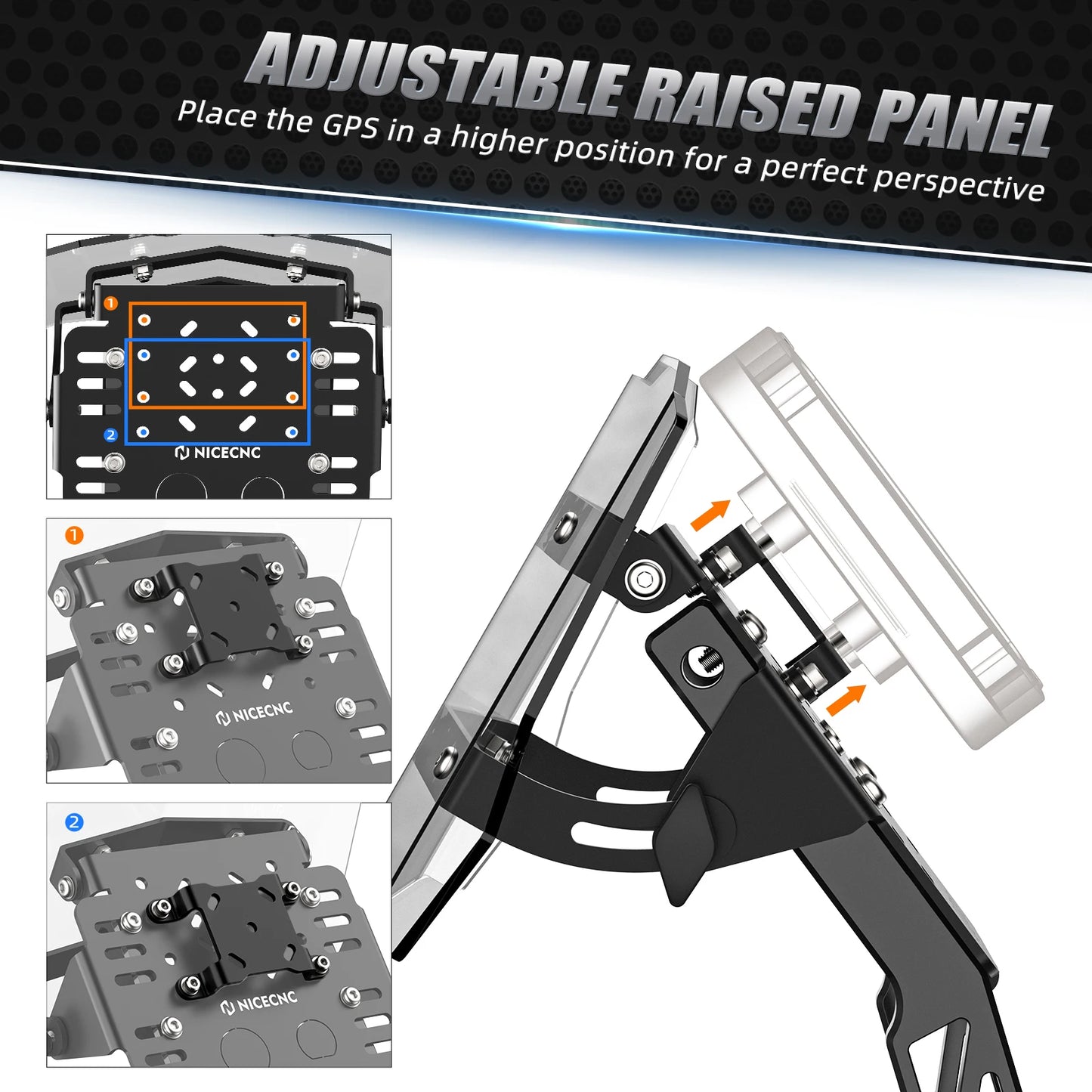 NiceCNC For Husqvarna TE300 TE FE TC FC TX FX 125 250 300 350  450 501 2014-2024 Navigation GPS Mount Bracket Mini Fairing Kit