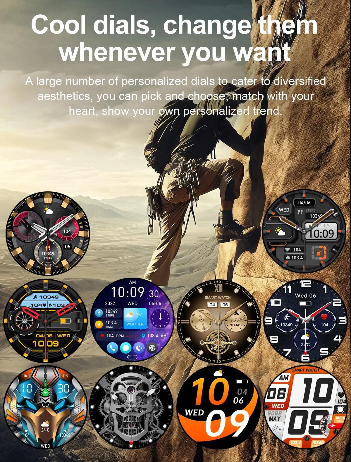 New Smart Watch Men Outdoor 530mAh Large Battery Bluetooth Call Sport Fitness Bracelet AMOLED Screen Flashlight Smartwatch