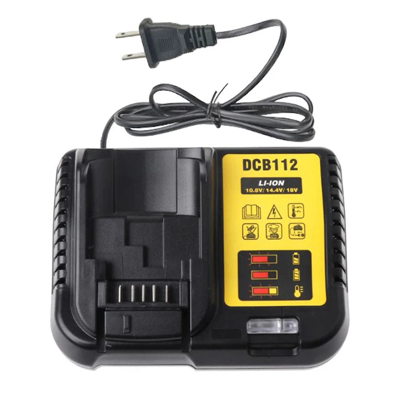 DCB112 Li-Ion Battery Charger For Dewalt 10.8V 12V 14.4V 18V 20V DCB200 DCB101 DCB115 DCB107 DCB105 DCB140 DCB118 DCB102 DCB104