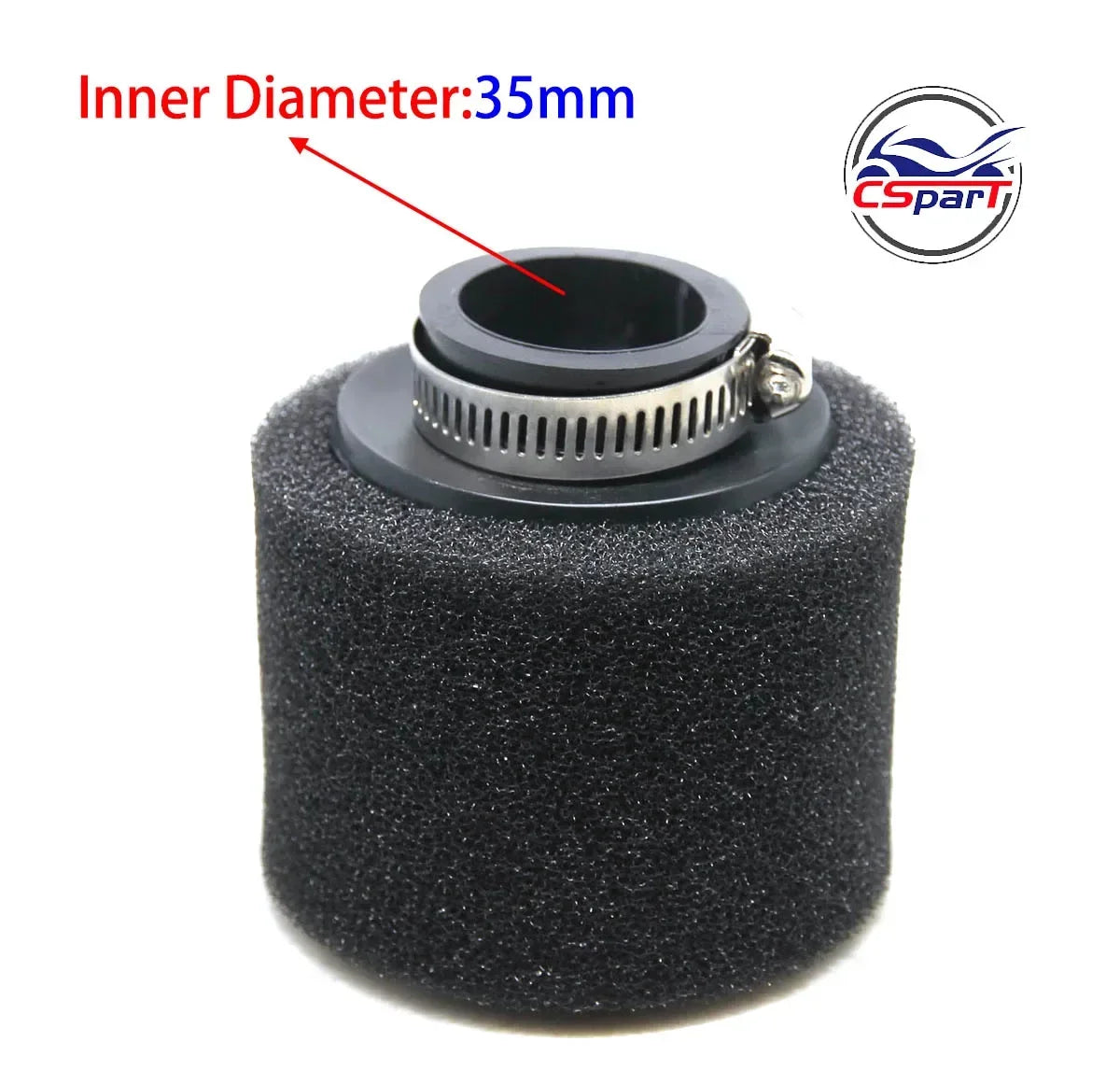 32mm 35mm 38mm 42mm 44mm 58mm straight Neck Foam Air Filter Sponge Cleaner Moped Scooter Dirt Pit Bike Motorcycle RED Kayo BSE