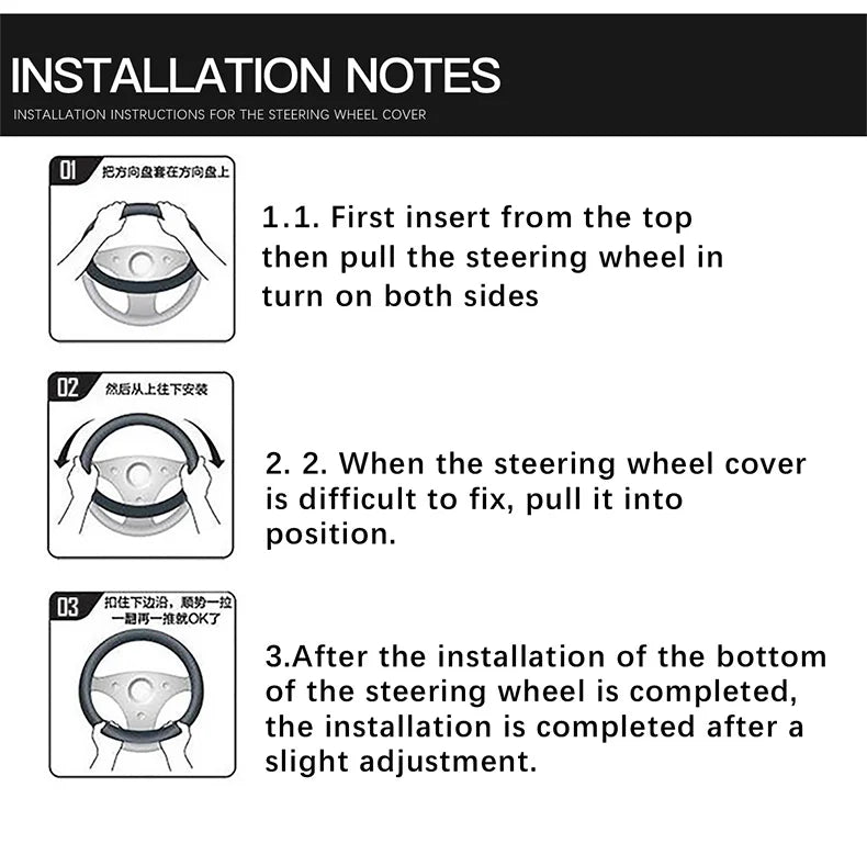 Genuine Leather Car Steering Wheel Cover 15 inch/38cm for BMW M Sport G30 G31 G32 G20 G21 X3 G01 X4 G02 X5 G05 G14 G15 G16