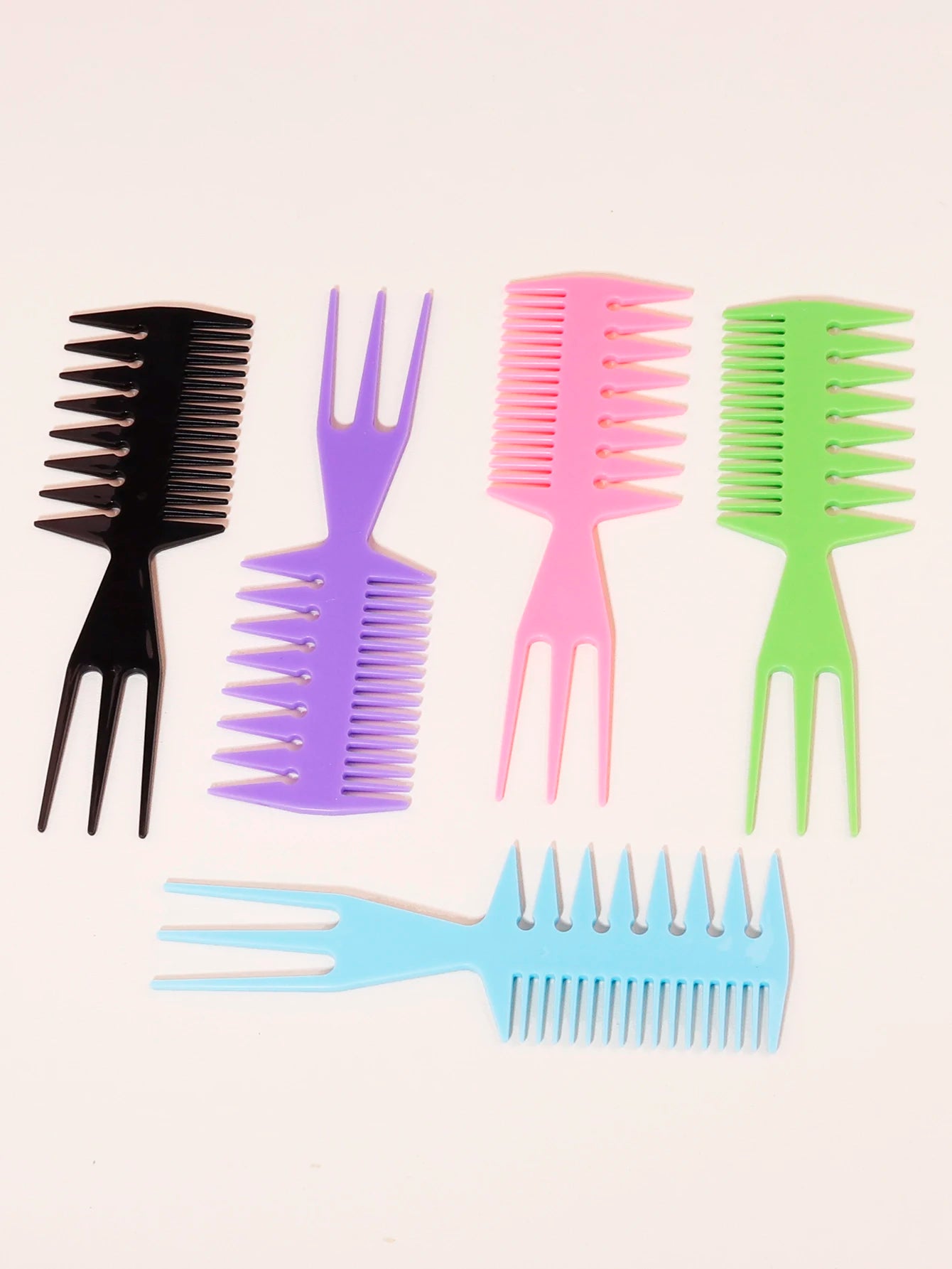 1 multi-functional fishbone shaped hair brush with wide teeth design African oil head salon tool comb Special for real hair wigs