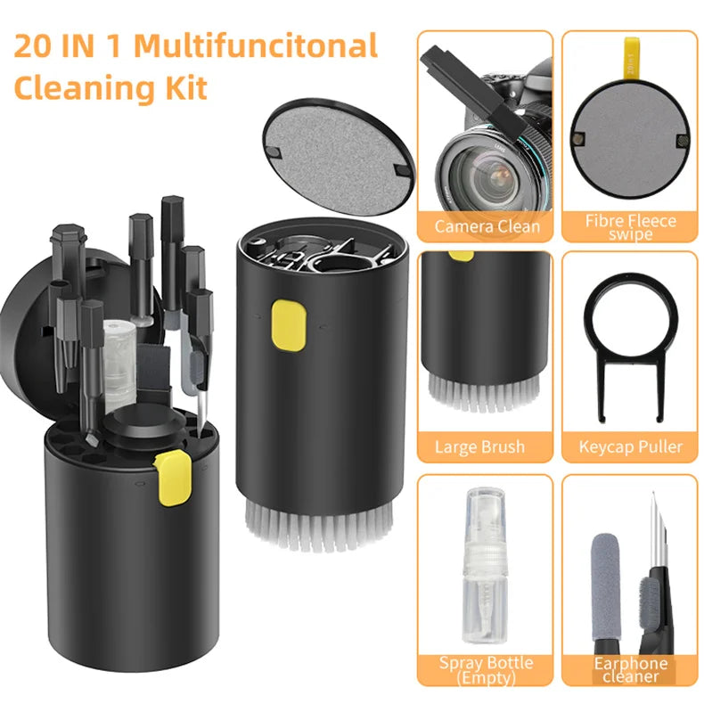 20in1 Digital cleaning kit for iPhone tablet, AirPod screen cleaner, headphone cleaning stick, computer keyboard cleaning brush