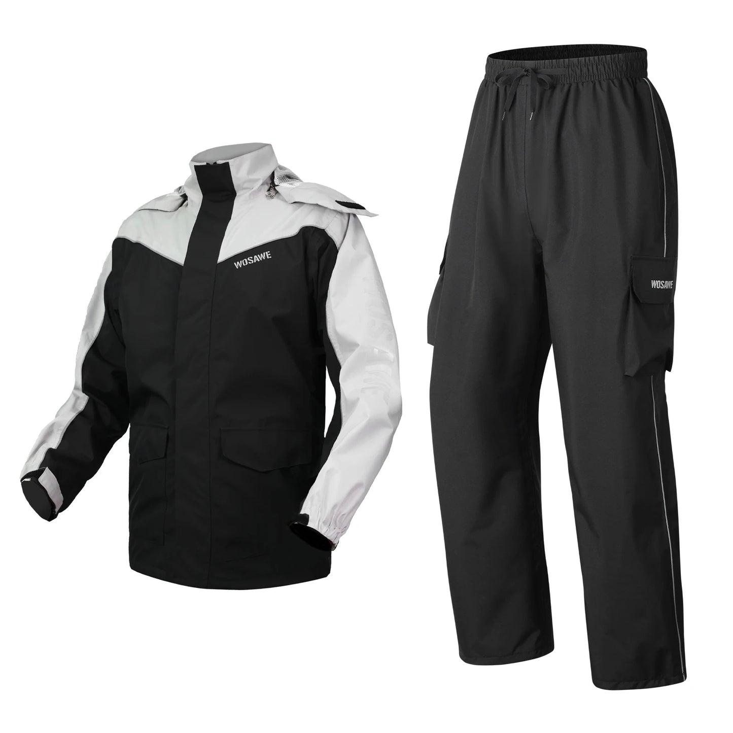 Motorcycle Raincoat Men Women Waterproof Motorcycle Rider Raincoat Suit Moto Raincoat Rain Coat Jacket Pants Biker Rain Set