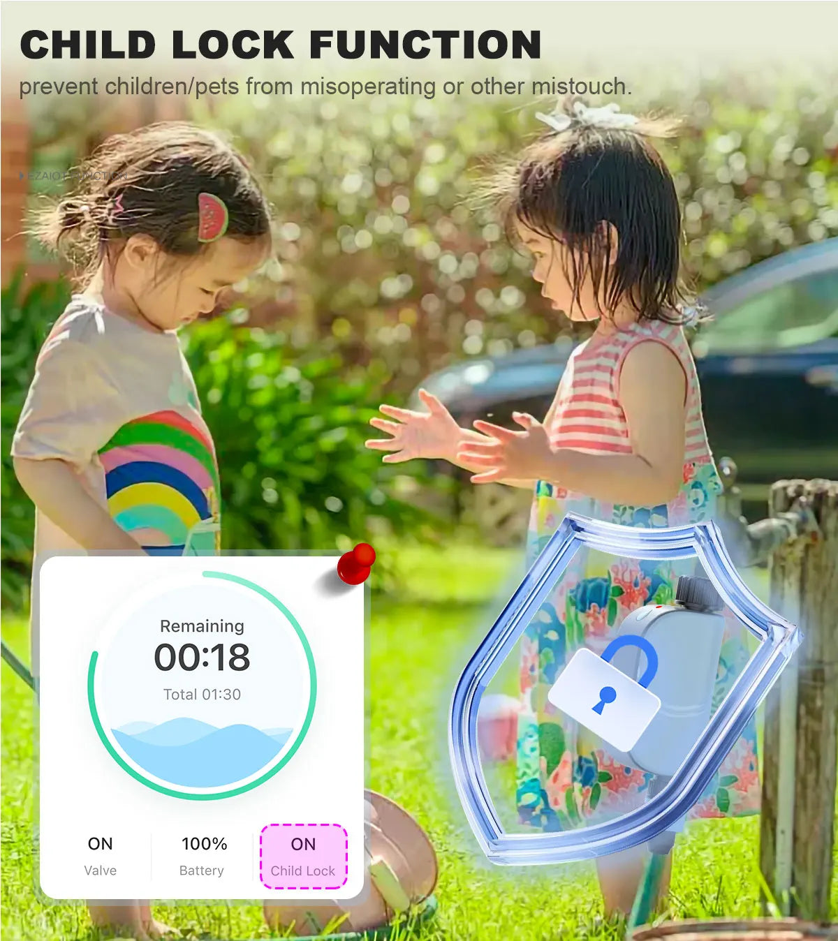 Smart Tuya WIFI Garden Watering Timer Automatic Sprinkle Water Timer Valve Outdoor Irrigation Watering System Alexa Google Home