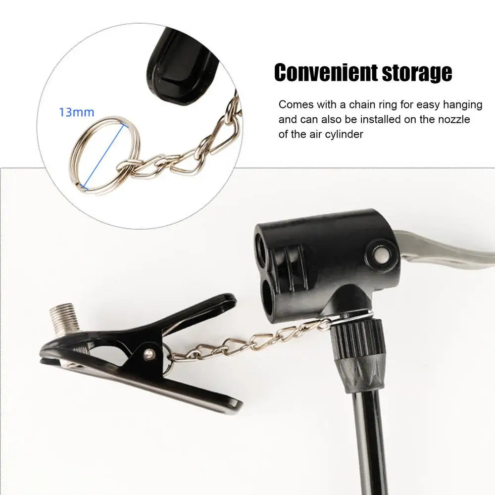 Tire Inflator Nozzle Bike Pump Nozzle Multi-use Connector for Head Bike Pump Head Pump Adapter Bicycle Converter Bike Adapter