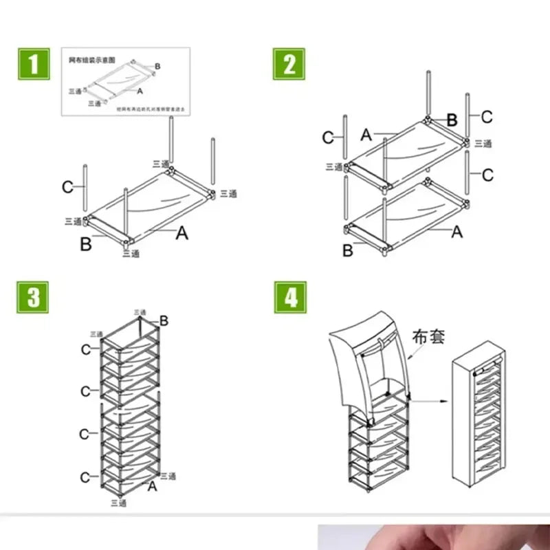 style dormitory door simple cabinet simple shoe rack multi-layer space saving and economical home dustproof shoe cabinet New