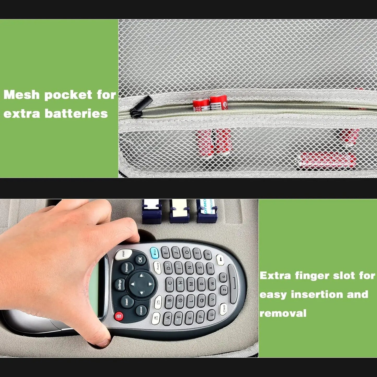 (CASE ONLY)Case Compatible with DYMO LetraTag LT-100H Handheld Label Maker Machine, Holder for Labeler Makers Printer Machine