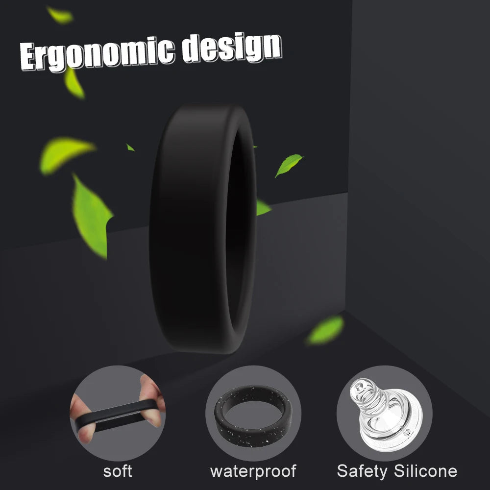 Men Penis Ring Silicone Cock Rings Male Lock Ejaculation Scrotal Ball Stretcher anillo hombre Cockring Sex Toys For Men