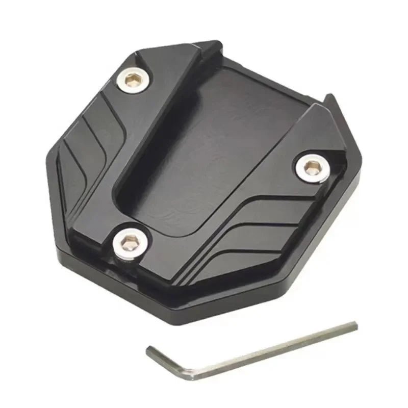 Motorcycle Kickstand Pad Anti-skid Enlarger Base Support Extension Enlarger Scooter Moped Foot Pad CNC Aluminum Alloy