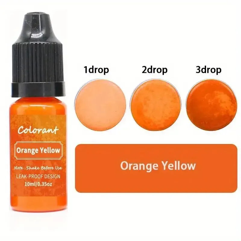0.34oz/bottle Candle Dyes Pigment Liquid Colorant Resin Coloring Dye Pigments For DIY Candle Making Soap Epoxy Resin Craft Makin