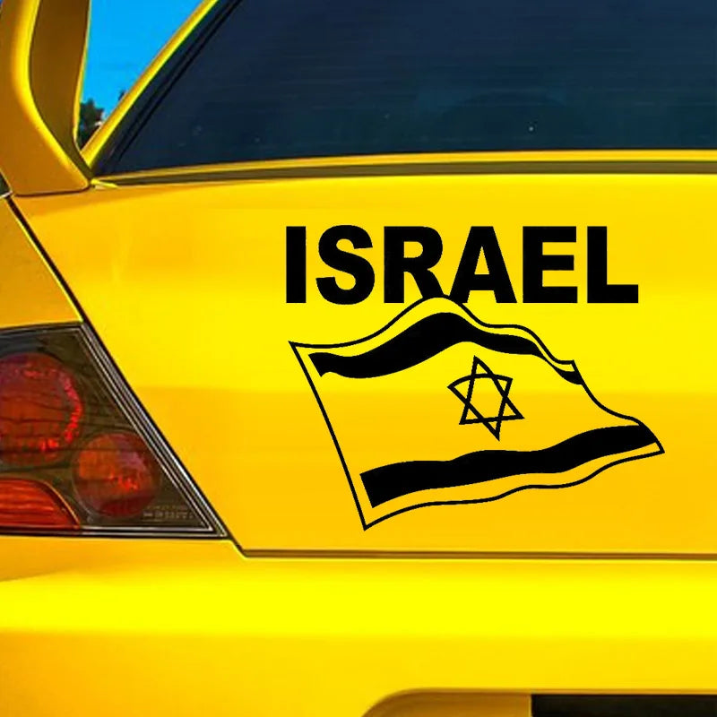 Flag of Israel Vinyl Decal Car Stickers Waterproof Decoration Auto Styling For Truck Vans Motorcycle
