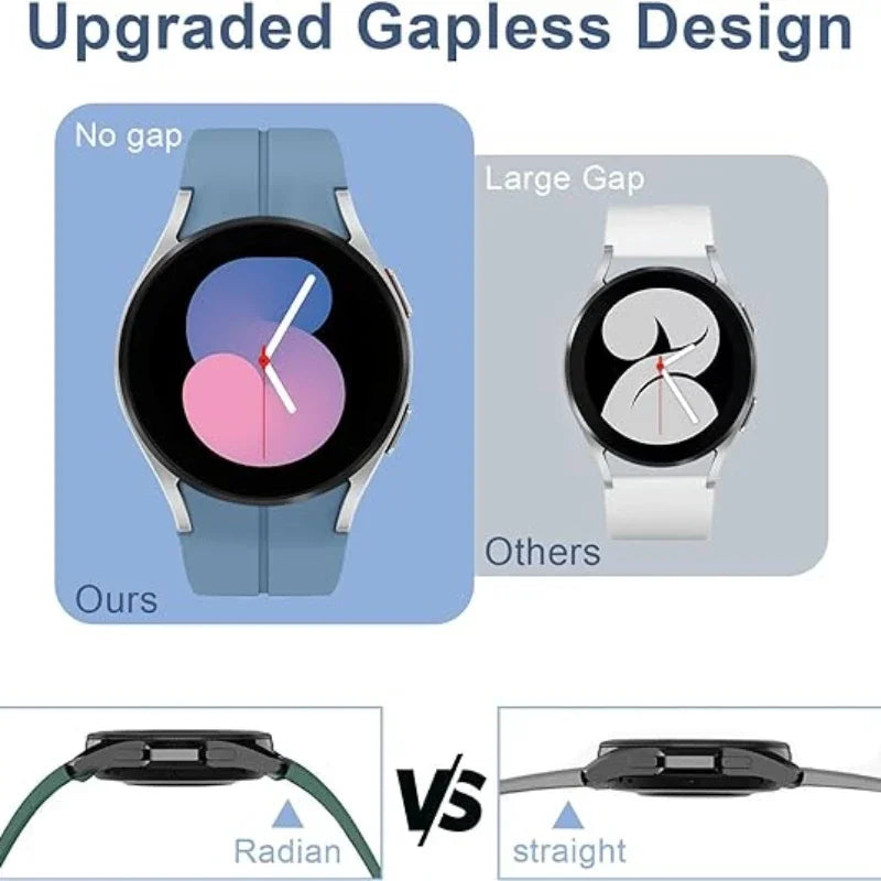 Original Silicone Strap for Samsung Watch 6/5/4 40 44mm 5 Pro 45mm Band Magnetic Buckle Galaxy Watch 4/6Classic 42 43MM 46 47MM
