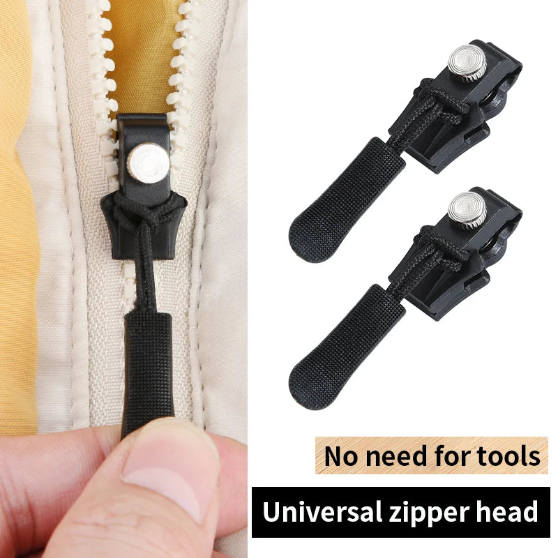 New 3 Different Size Zipper Repair Kit Removable Replacement Bad Buckle Instant Zipper Puller DIY Sewing Tools Zipper Head