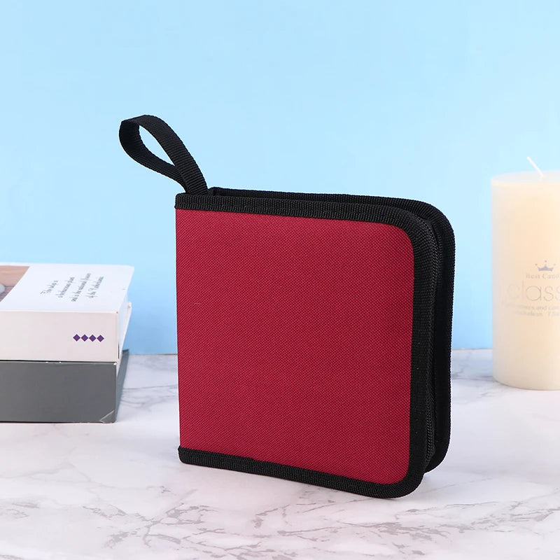 1Pc 40Tablets CD DVD Discs Oxford Handbags Storage Case CD/DVD Case CD Case Storage DVD Organizer Case DVD Booklet Holder