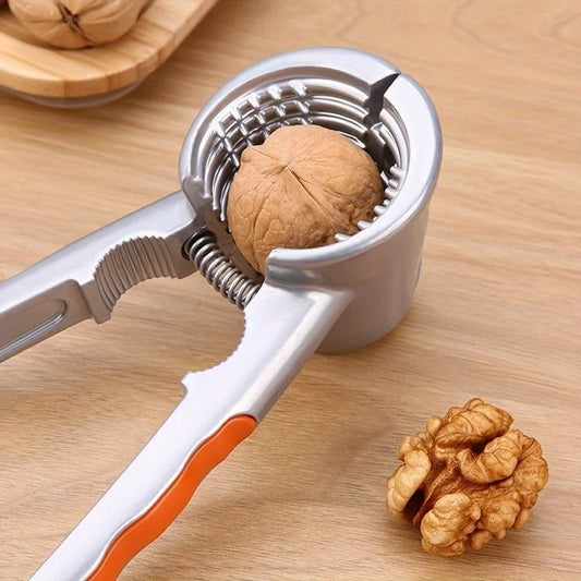 1pc Ergonomic Nutcracker - Multi-functional Double Headed Walnut and Hazelnut Cracker
