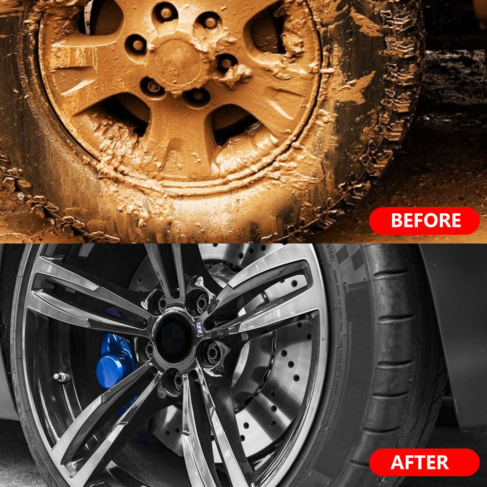 45cm Car Wheel Wash Brush Multifunction Car Wheel Rim Tire Cleaning Brush Soft Non Scratch Auto Care Detailing Washing Tools