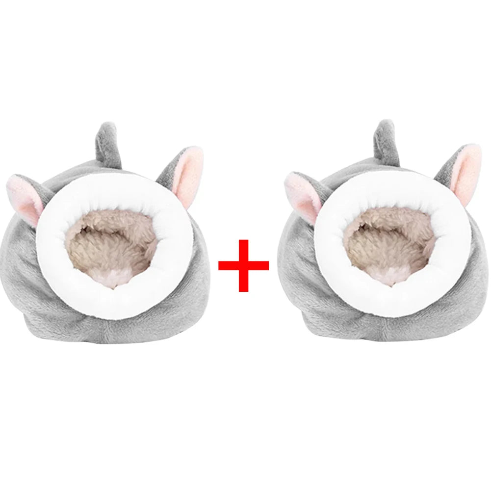 Hamster House Guinea Pig Hamster Cotton House Pet Bed House Small Animal Nest Winter Warm For Rodent/Guinea Pig/Rat/Hedgehog