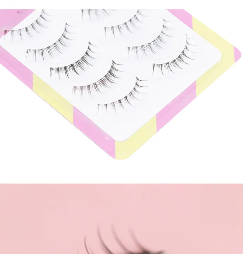 Dream Deer False Eyelashes A Type Eyelashes Upgraded Lash V-shaped 0.14mm Transparent Stem Soft Natural Eye Lashes Mink