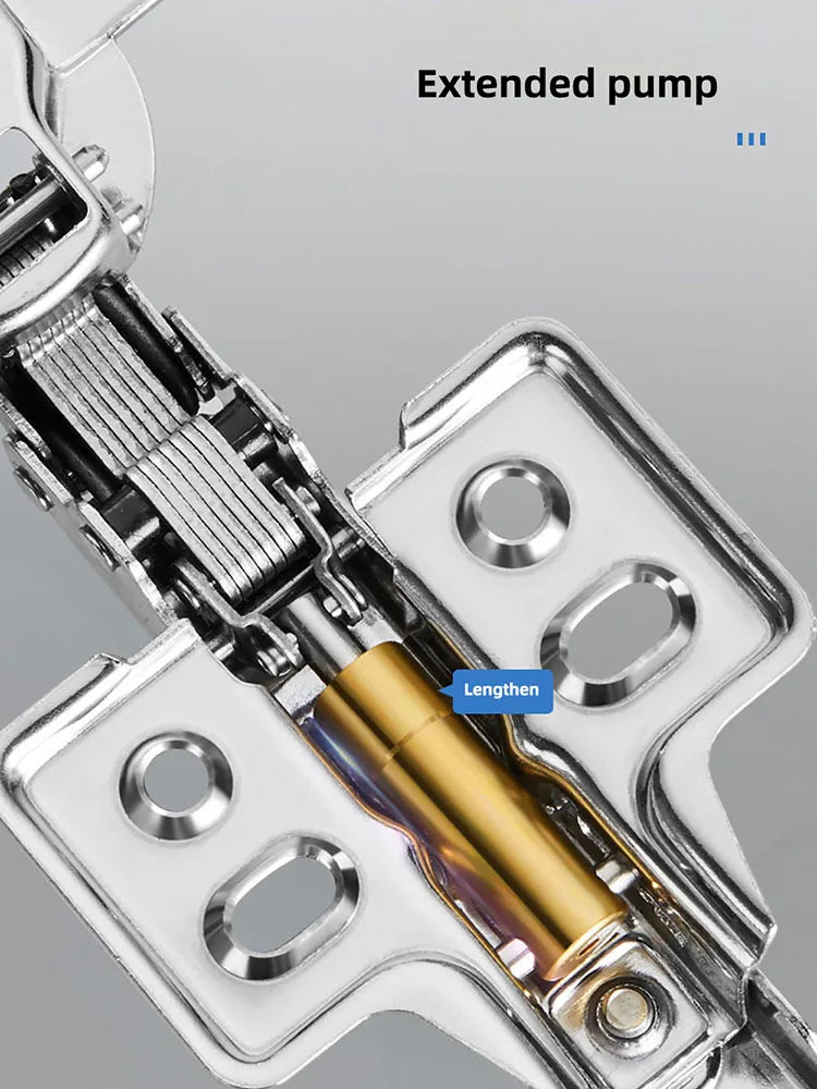 1pc Furniture Cabinet Hinge Cold Roll Steel Door Hydraulic Hinges Damper Buffer Soft Close For Kitchen Furniture Hardware