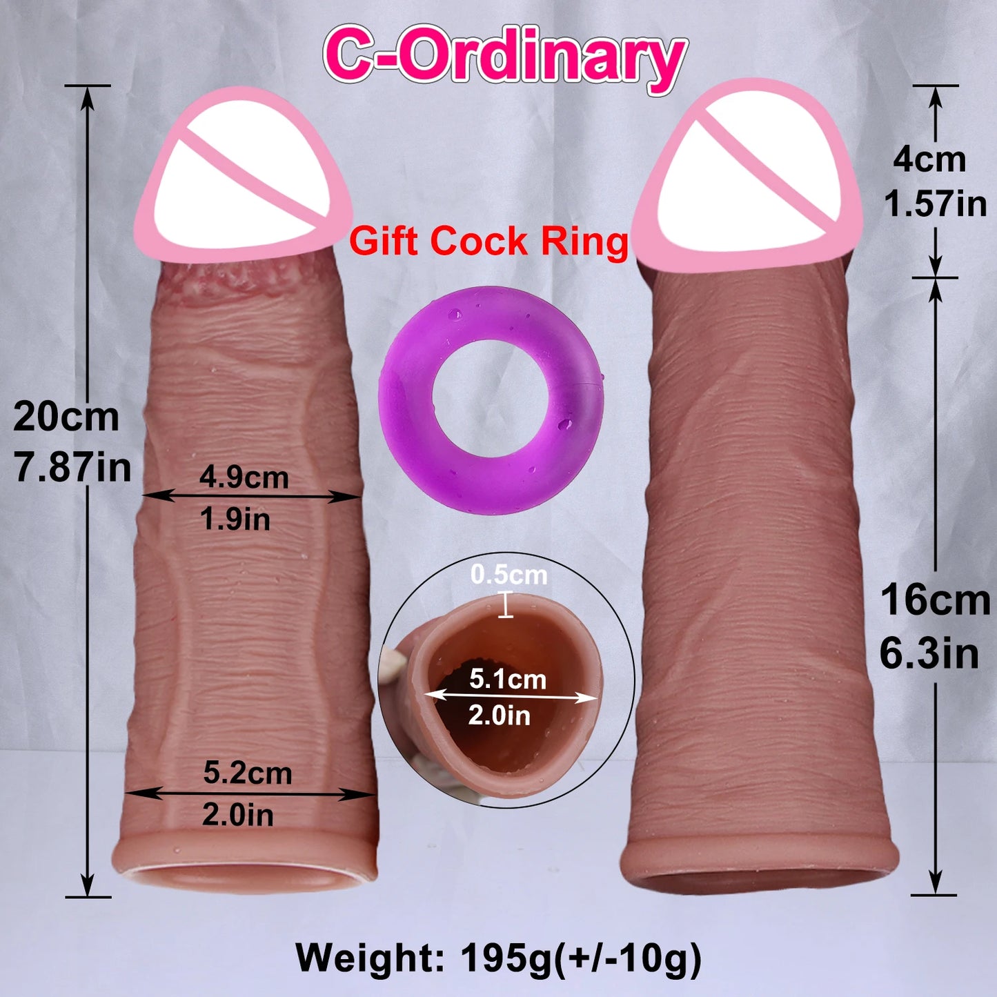 4 Styles Soft Realistic Enlarger Penis Sleeve Big Growth Real Silicone Dick Man Delayed Ejaculation Extend Cock Condom Sex Toy