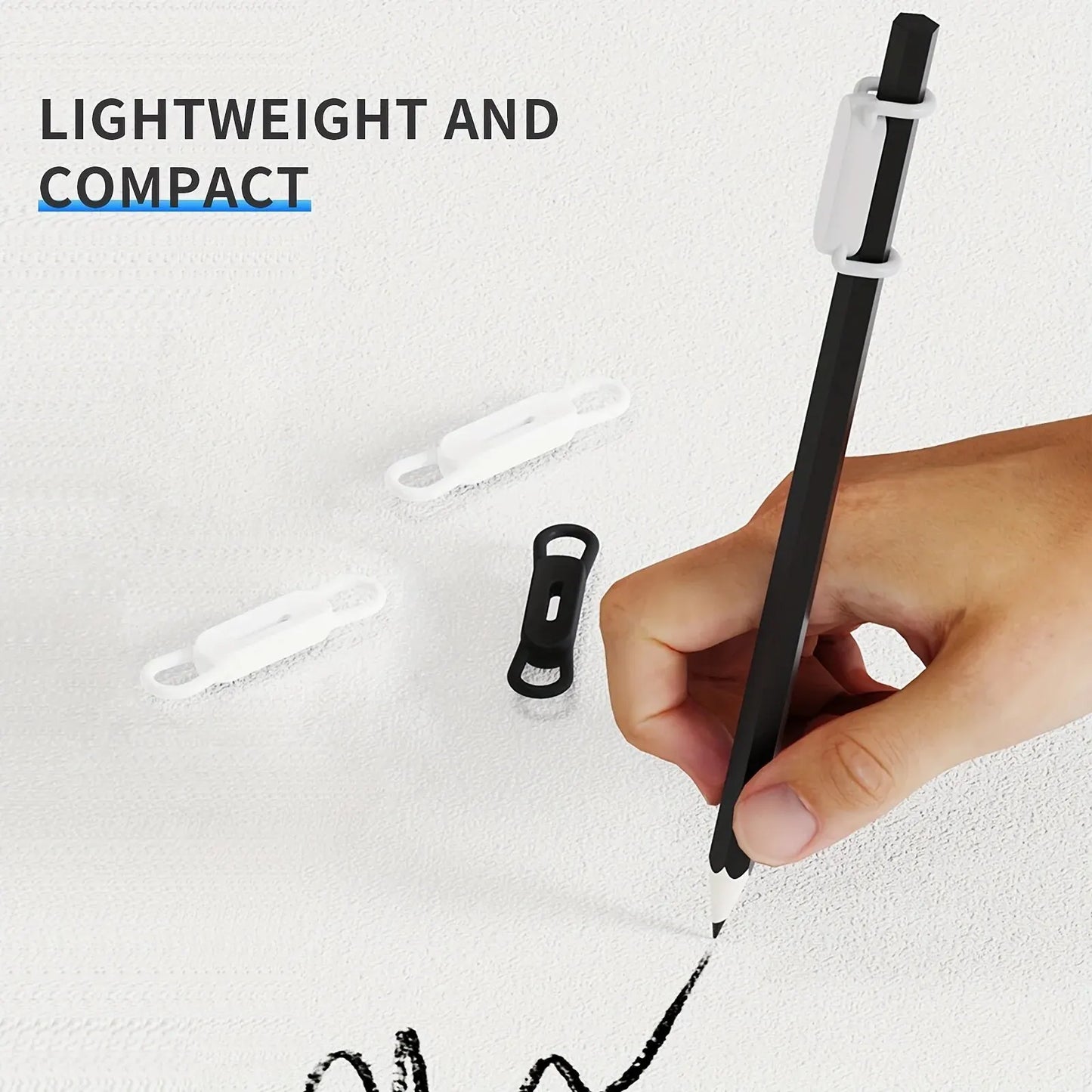 UMUST Magnetic Pencil Holder,Tablet Touch Pen Clips,Multifunction Silicone Adjustable Pen Stand for Office Accessories Organizer
