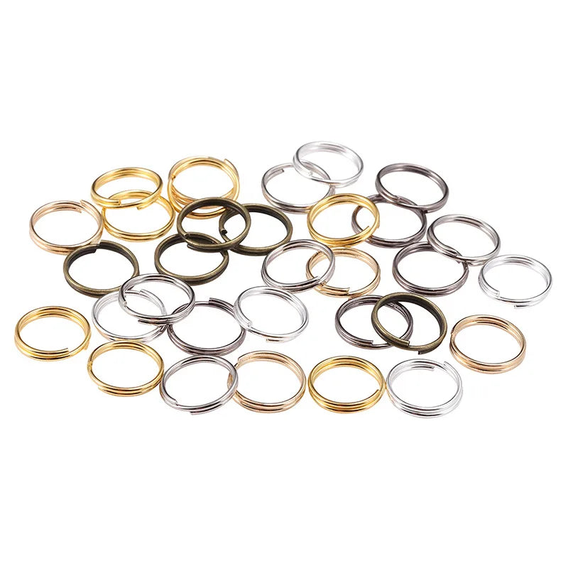 200pcs/lot 4 5 6 8 mm Open Jump Rings Double Loops Split Rings Connectors Supplies For DIY Jewelry Making