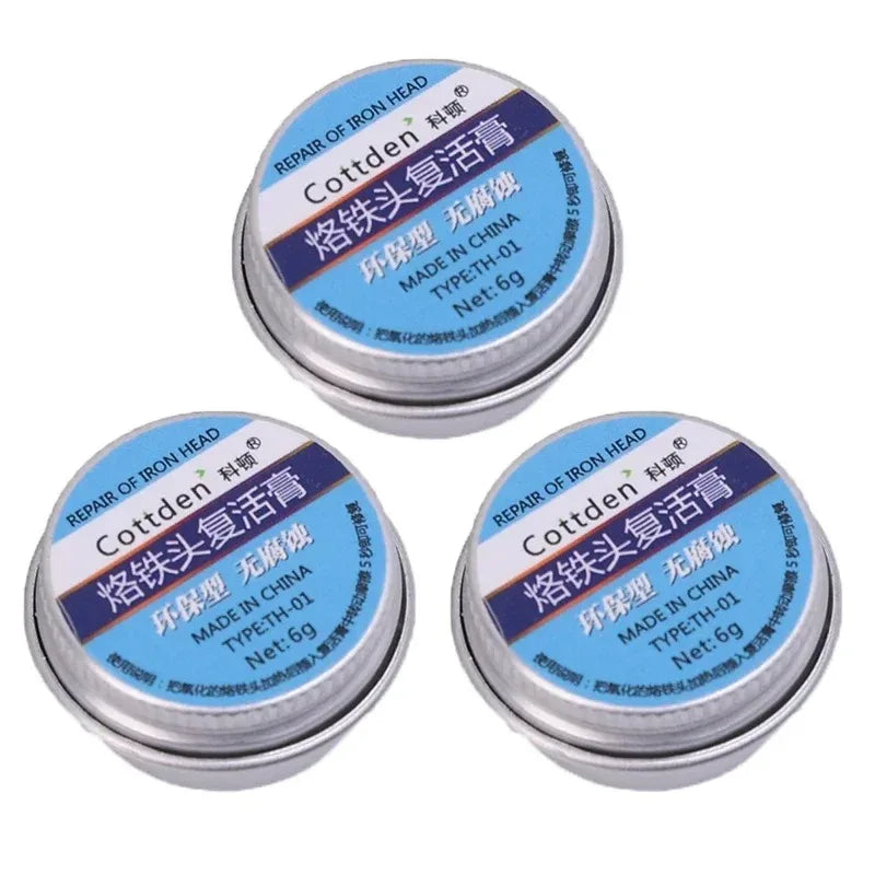 5/1Pcs Soldering Iron Tip Refresher Non-stick Tin Solder Cream Clean Paste for Oxide Head Resurrection Oxidative Activator