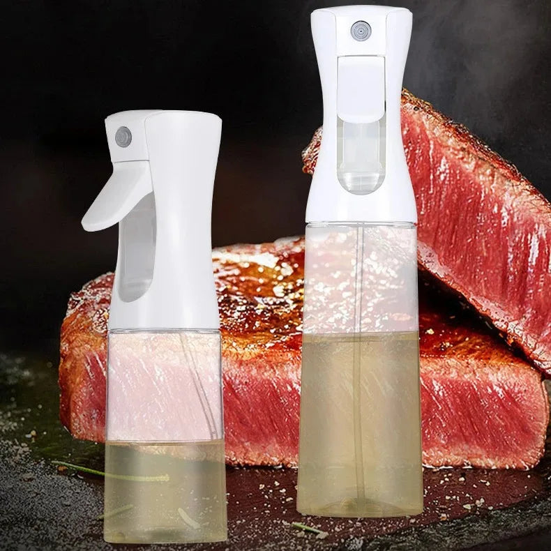 1PCS Black Transparent Kitchen Oil Bottle Cooking Oil Spray Olive Oil Bottle Fitness Barbecue Spray Oil Dispenser Household