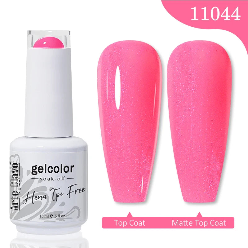 Arte Clavo HEMA TPO FREE Gel Nail Polish Jelly 15ml LED Nail Gel Hybrid Varnish Matt Top Base Coat Nail Art Gellak Primer