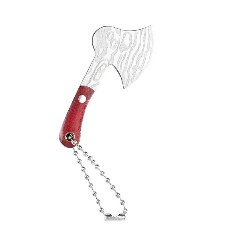 EDC Mini Axe Knife Cutting Tool Gift Keychain Pendant Portable Kitchen Knife Demolition Express Pocket Gift Collection Pendant