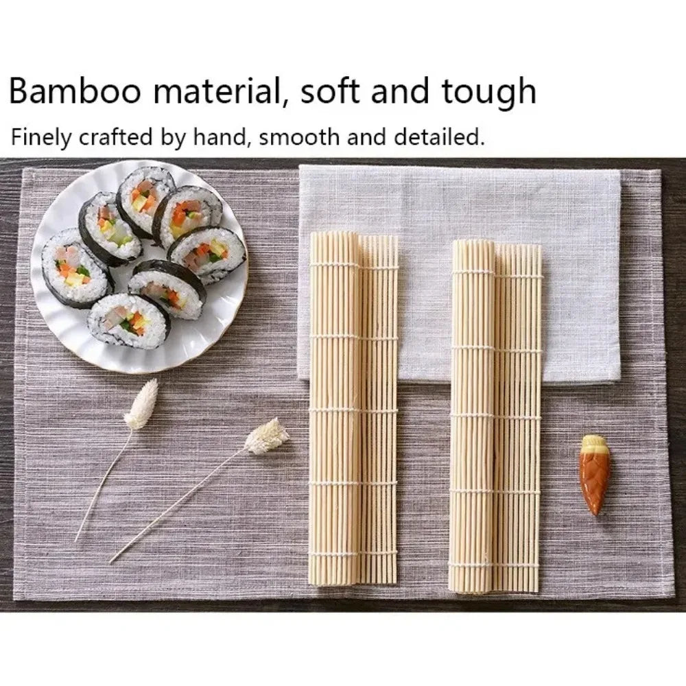 Bamboo Sushi Maker Rolling Mat Sushi Tools Rice Rollers Kitchen Gadget Hand Maker Food Rice Roll Mold Cooking Accessories